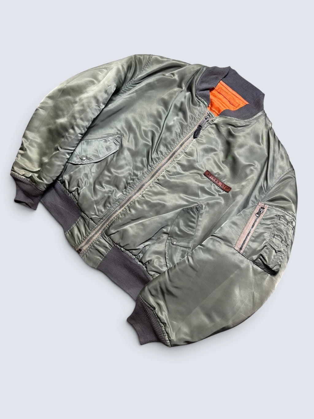Jacket nylon bomber Ma-1 Avirex LTD made in USA usaf sage green 80’s - XL