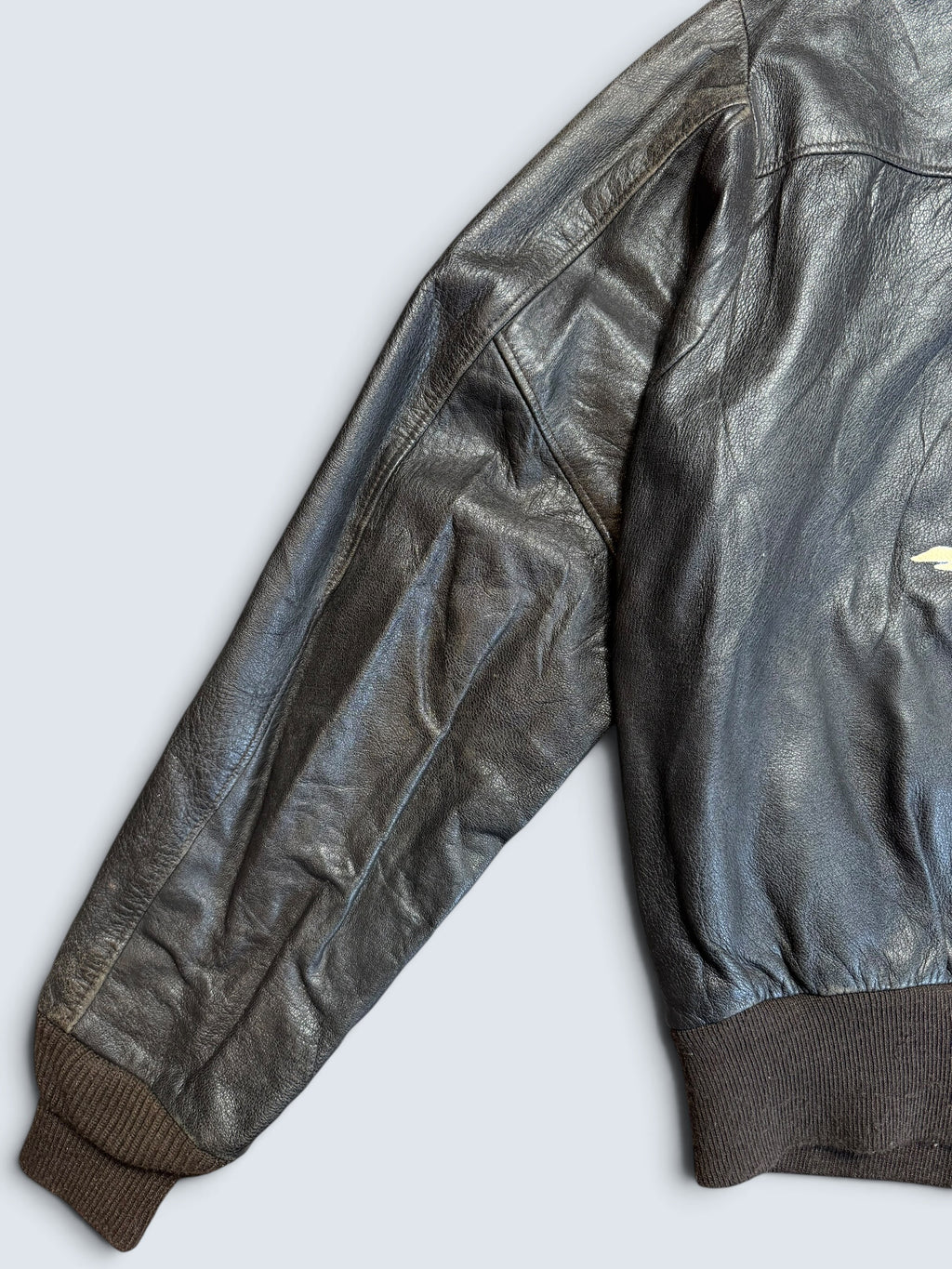 Jacket cuir flight A-2 Schott usa usaf Shoo Shoo Baby nose art patch black 80’s - 42 (M/L)