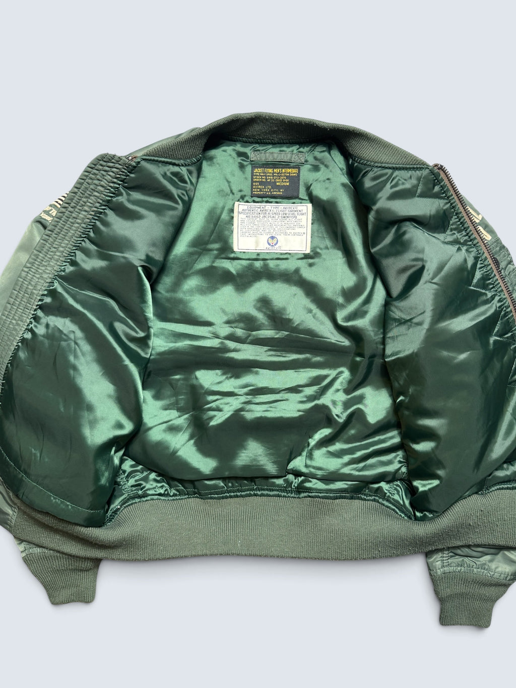 Jacket nylon bomber flight Ma-1 Avirex LTD Japan exclusive NYANG 352 AF79 00's - S