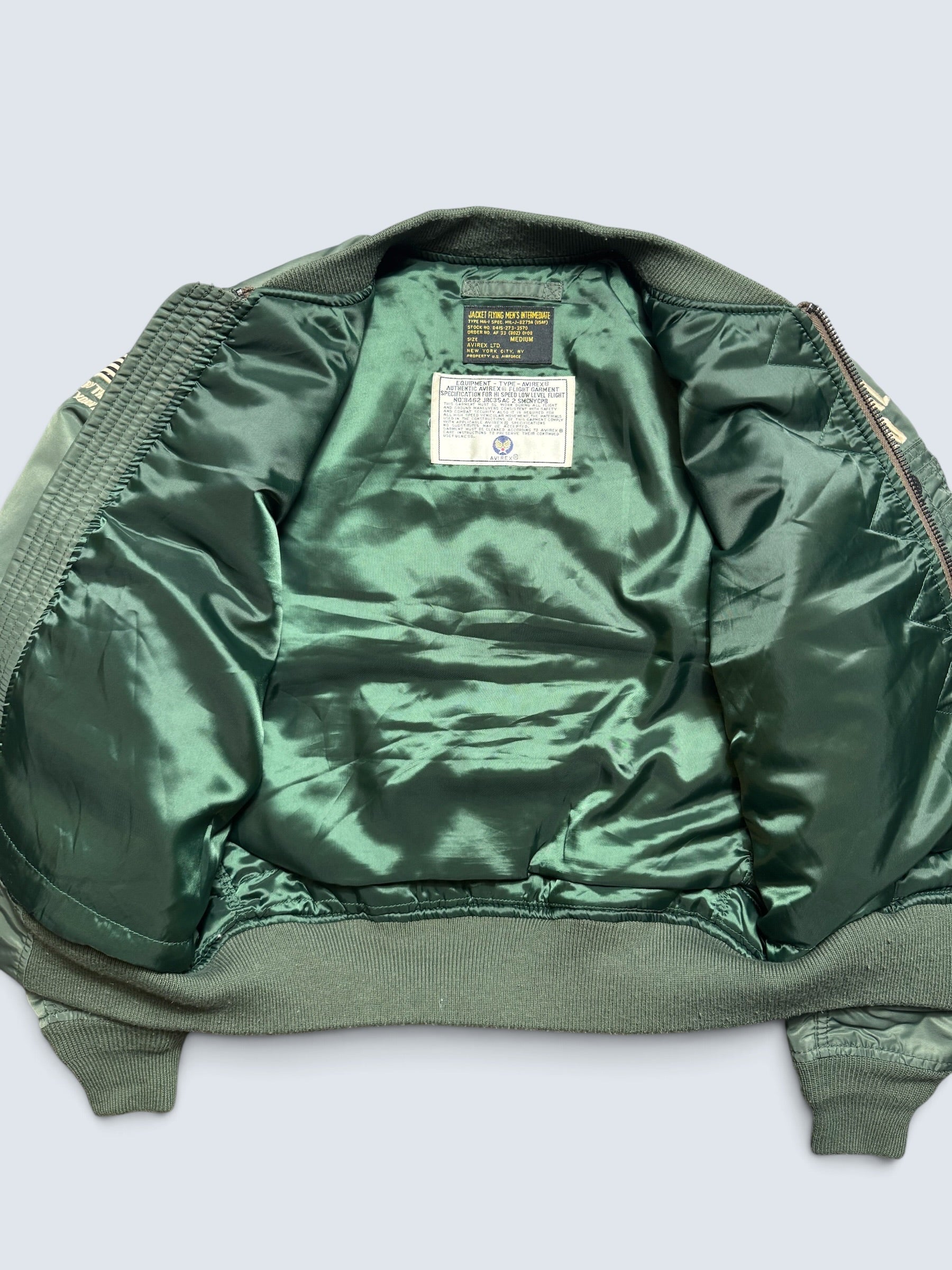 Jacket nylon bomber flight Ma-1 Avirex LTD Japan exclusive NYANG 352 AF79 00's - S
