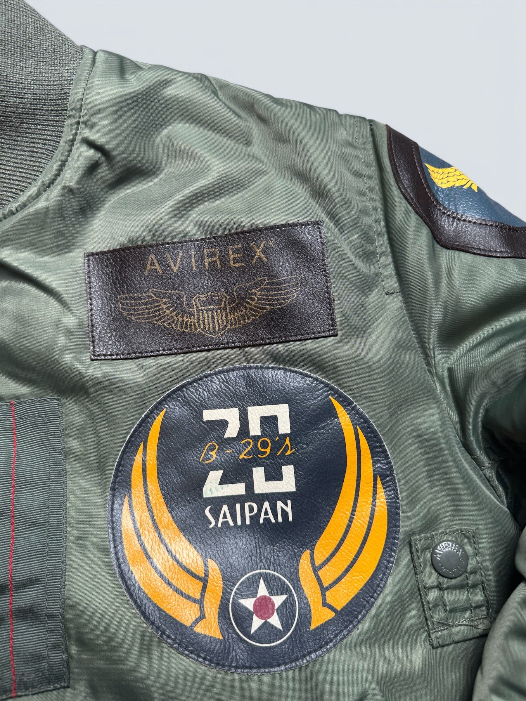 Jacket nylon bomber flight Ma-1 Avirex LTD Japan exclusive full patch bomber squadron 00's - M
