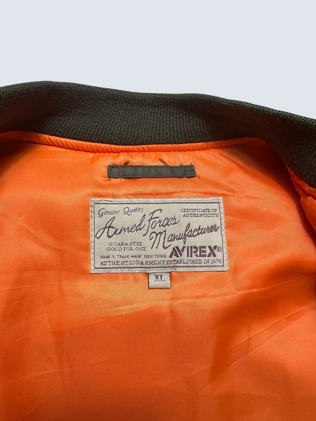 Jacket bomber flight Ma-1 Avirex Japan exclusive flying tigers kaki vintage 00’s - M/L
