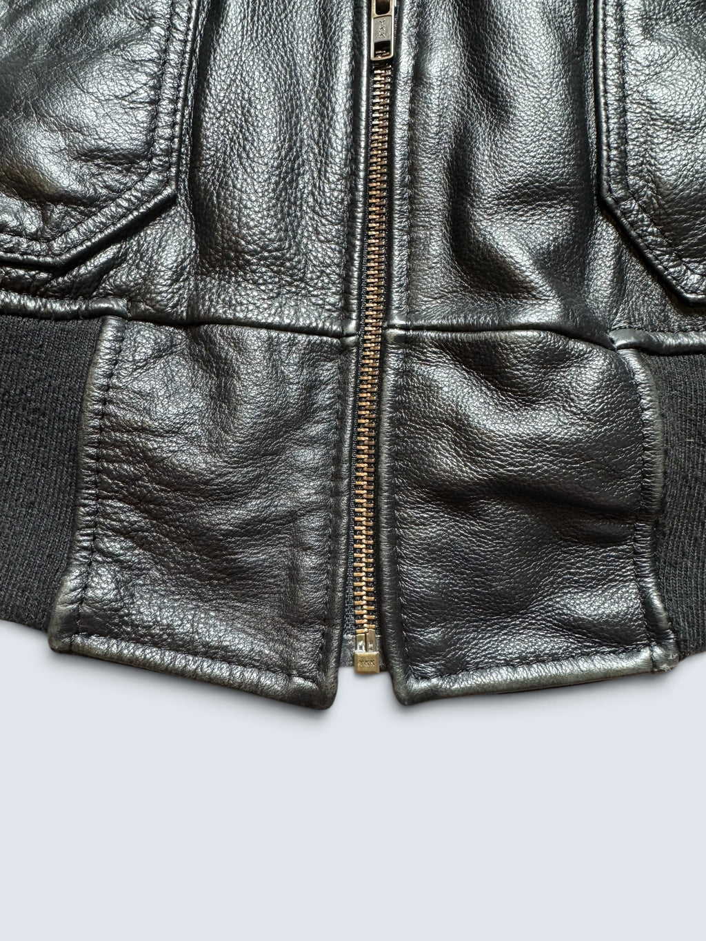 Jacket cuir cowhide flight G-1 Avirex Fly Japan exclusive Top Gun usn full patch black - M/L