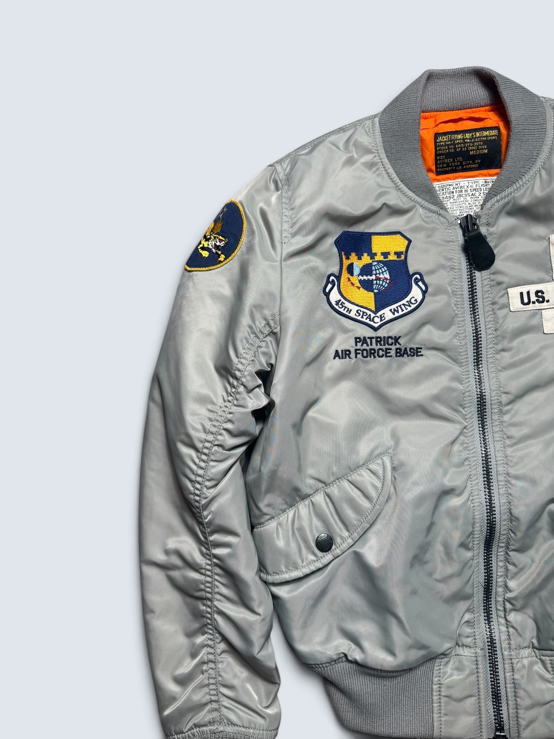 Jacket nylon bomber flight Ma-1 Avirex LTD Japan exclusive Space Command grey 00's - S women's
