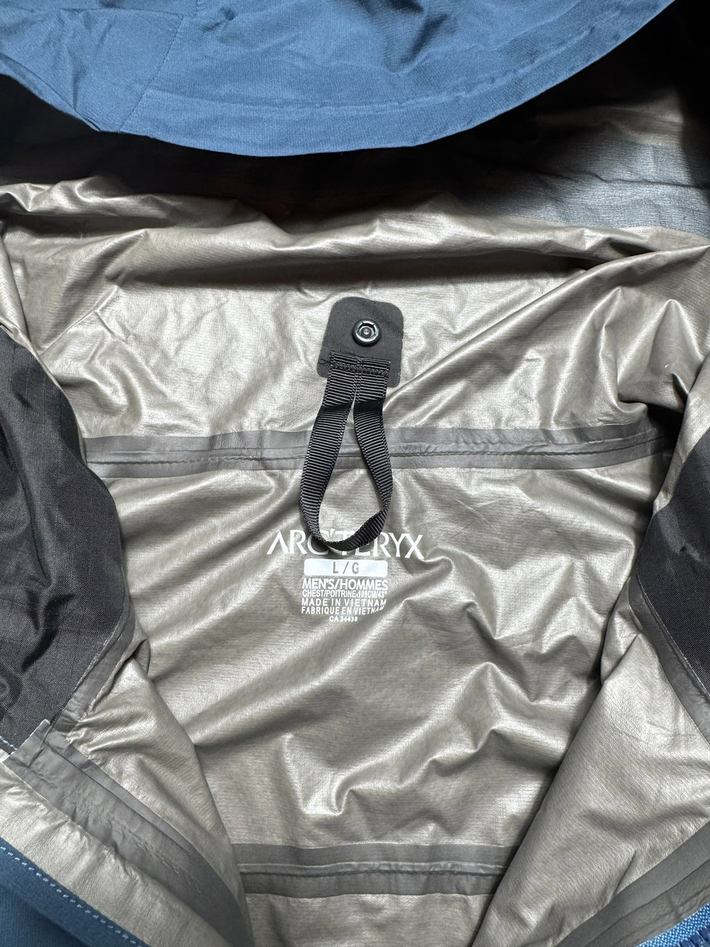 Jacket imperméable Goretex Arc'teryx Zeta FL bleu vintage - L