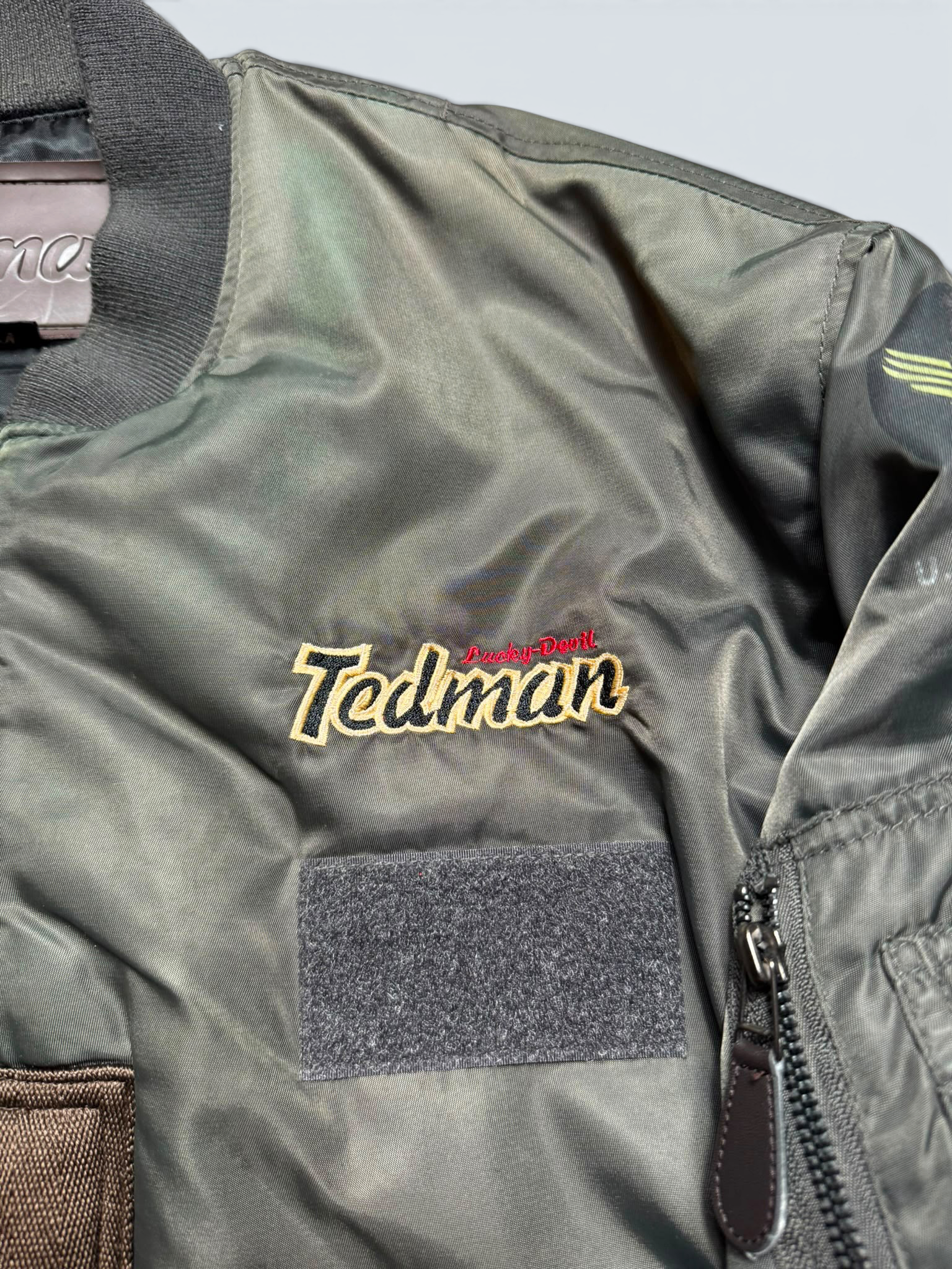 Jacket bomber fly ma-1 Tedman Company Devil made in Japan usaf kaki vintage 00’s - M
