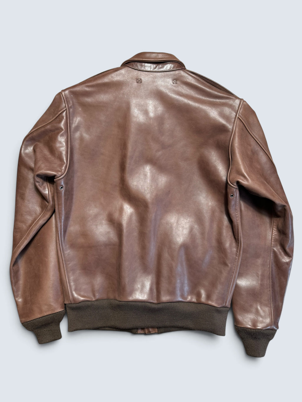 Jacket cuir cowhide flight A-2 Avirex LTD usaf flying tigers full patch brown - 38 (S/M)