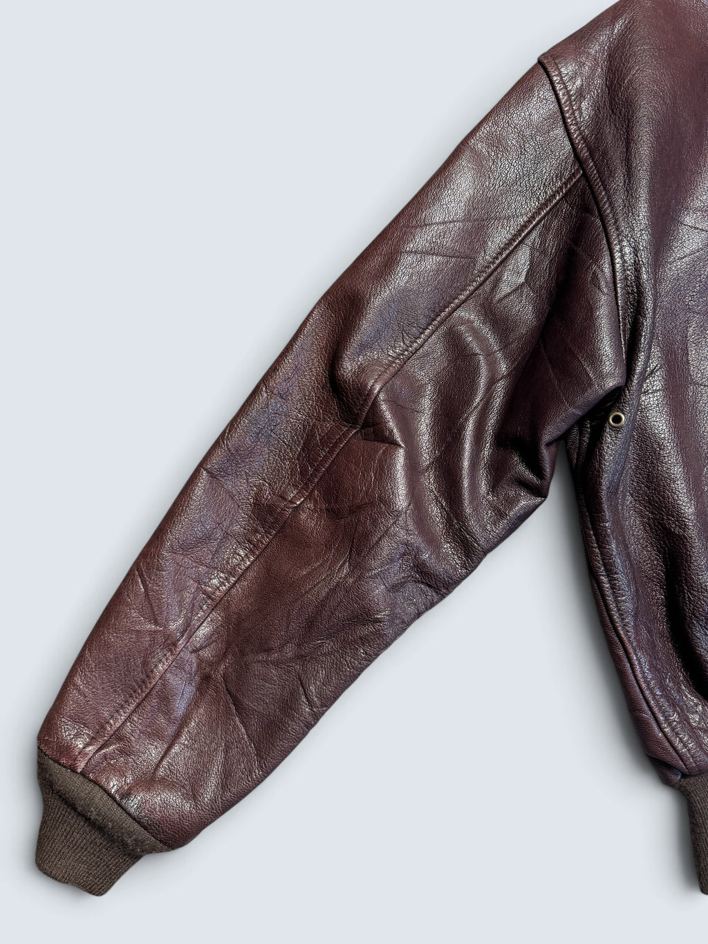 Jacket cuir goatskin flight A-2 Avirex made in USA usaf brown 70’s- 42 (L)