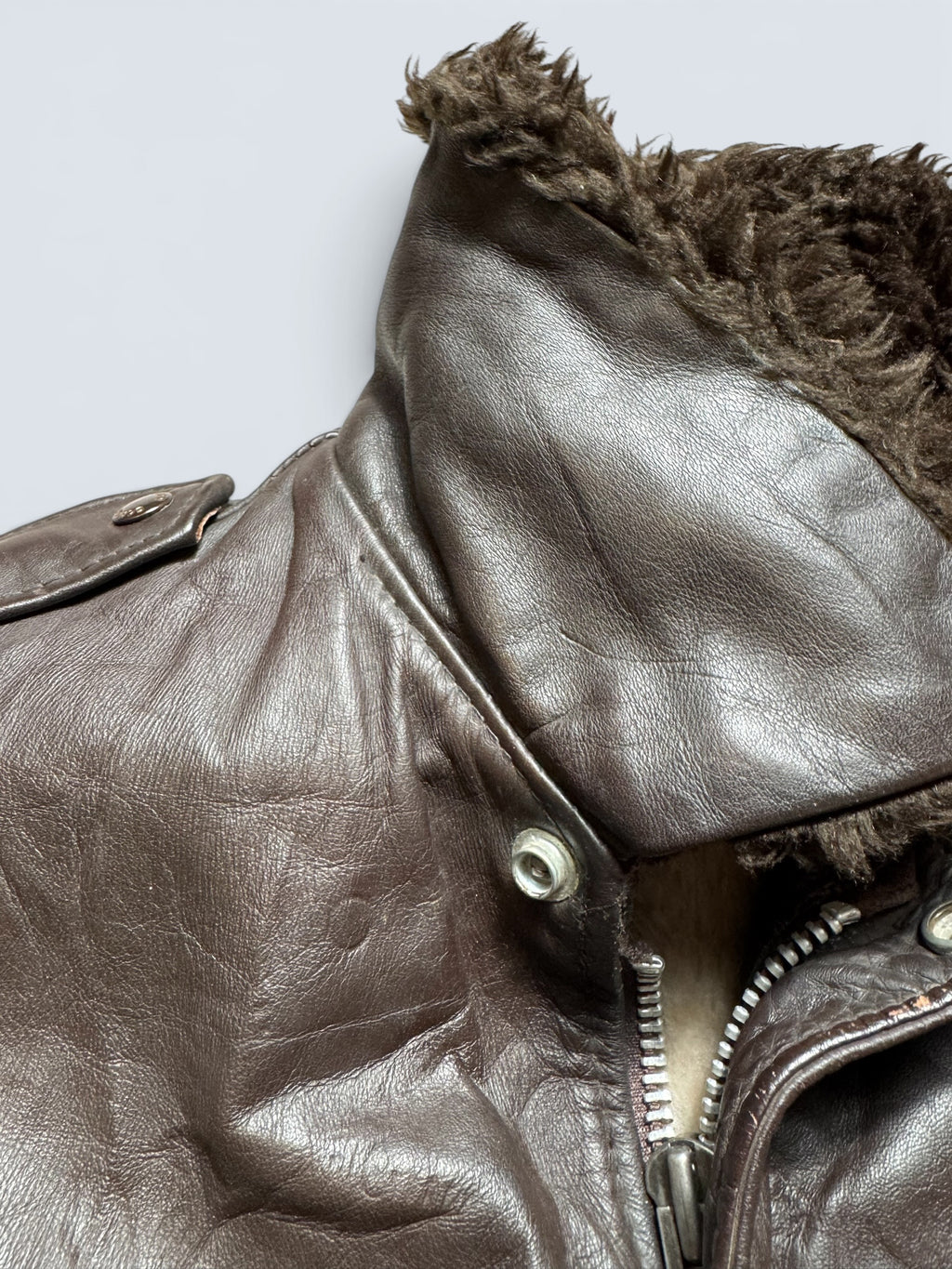 Jacket cuir cowhide flight bomber Schott NYC 674MS made in USA black 70’s - 40 (M)