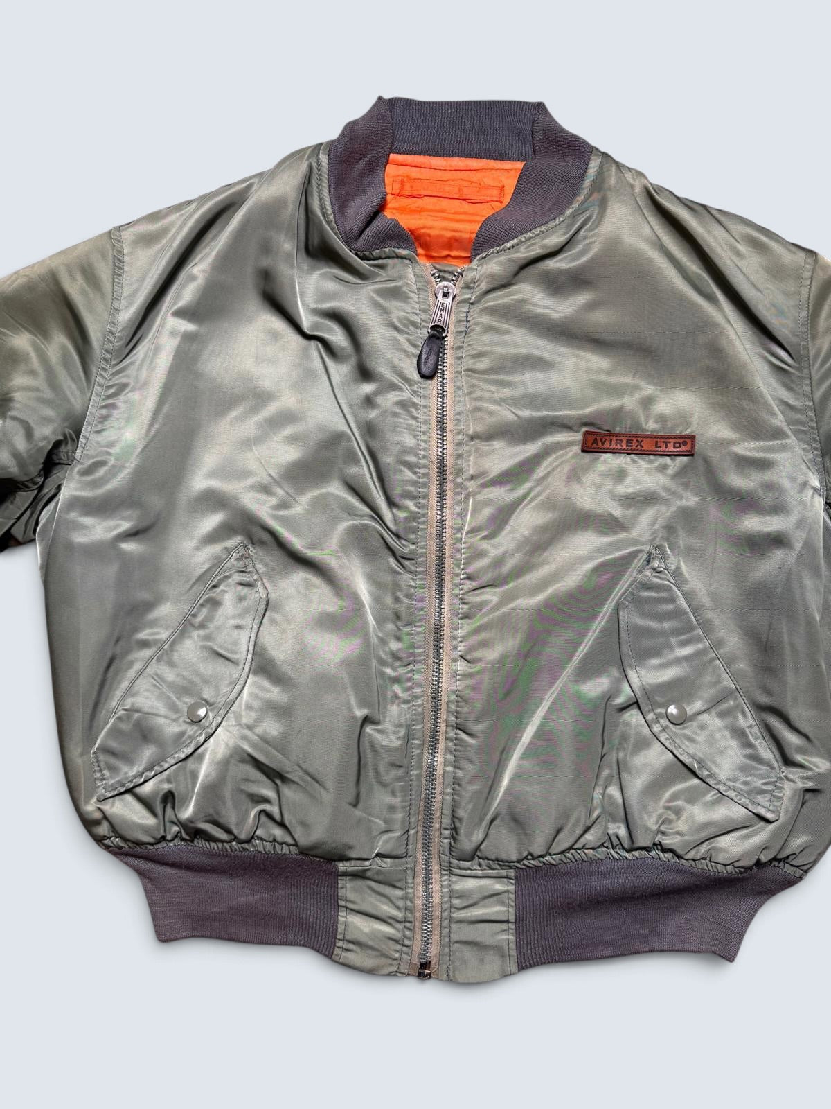 Jacket nylon bomber Ma-1 Avirex LTD made in USA usaf sage green 80’s - XL