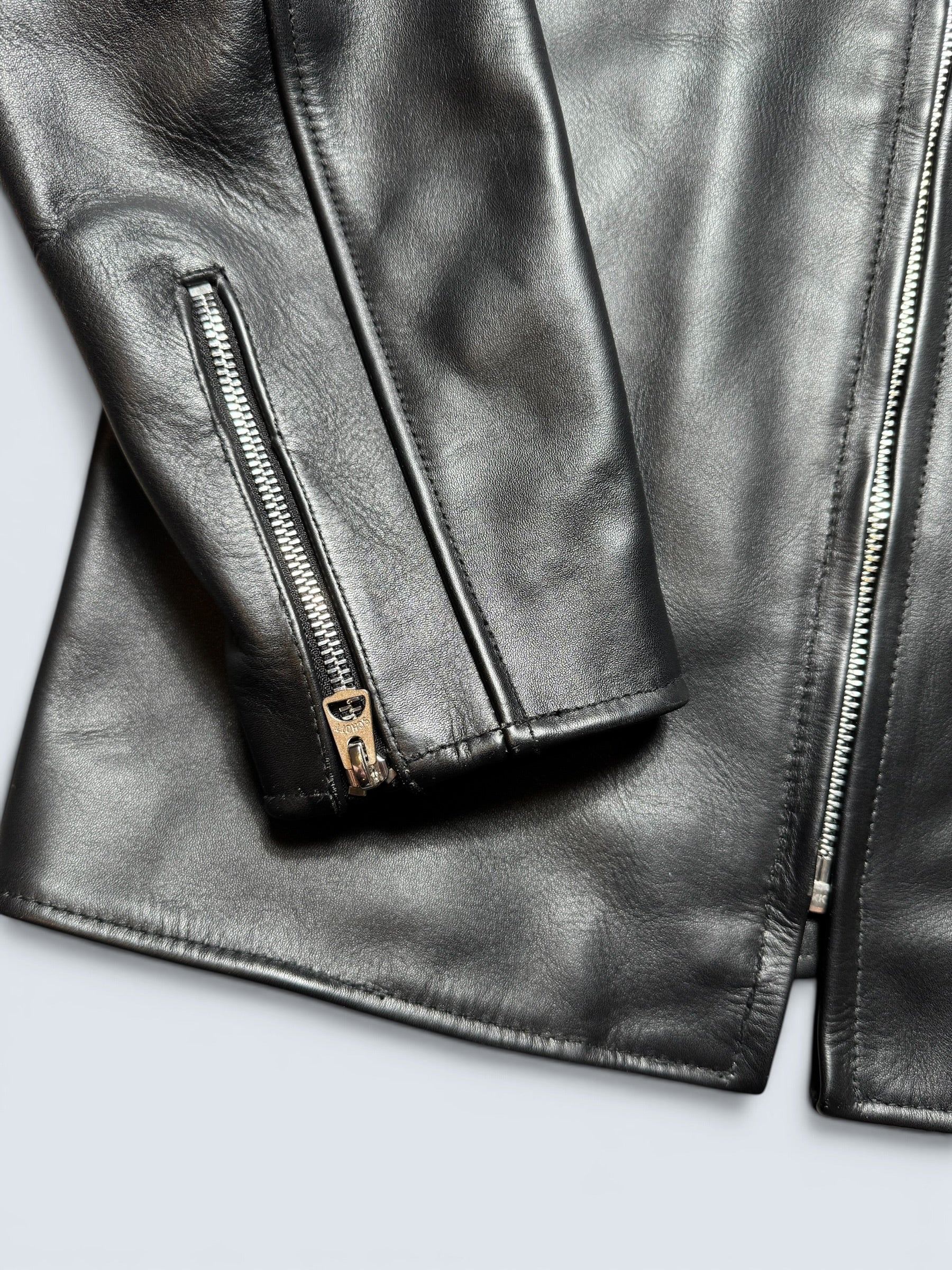 Jacket cuir cowhide Cafe Racer motorcycle Schott Bros. made in USA 641xx Japan exclusive black 00's -  40 (M/L)