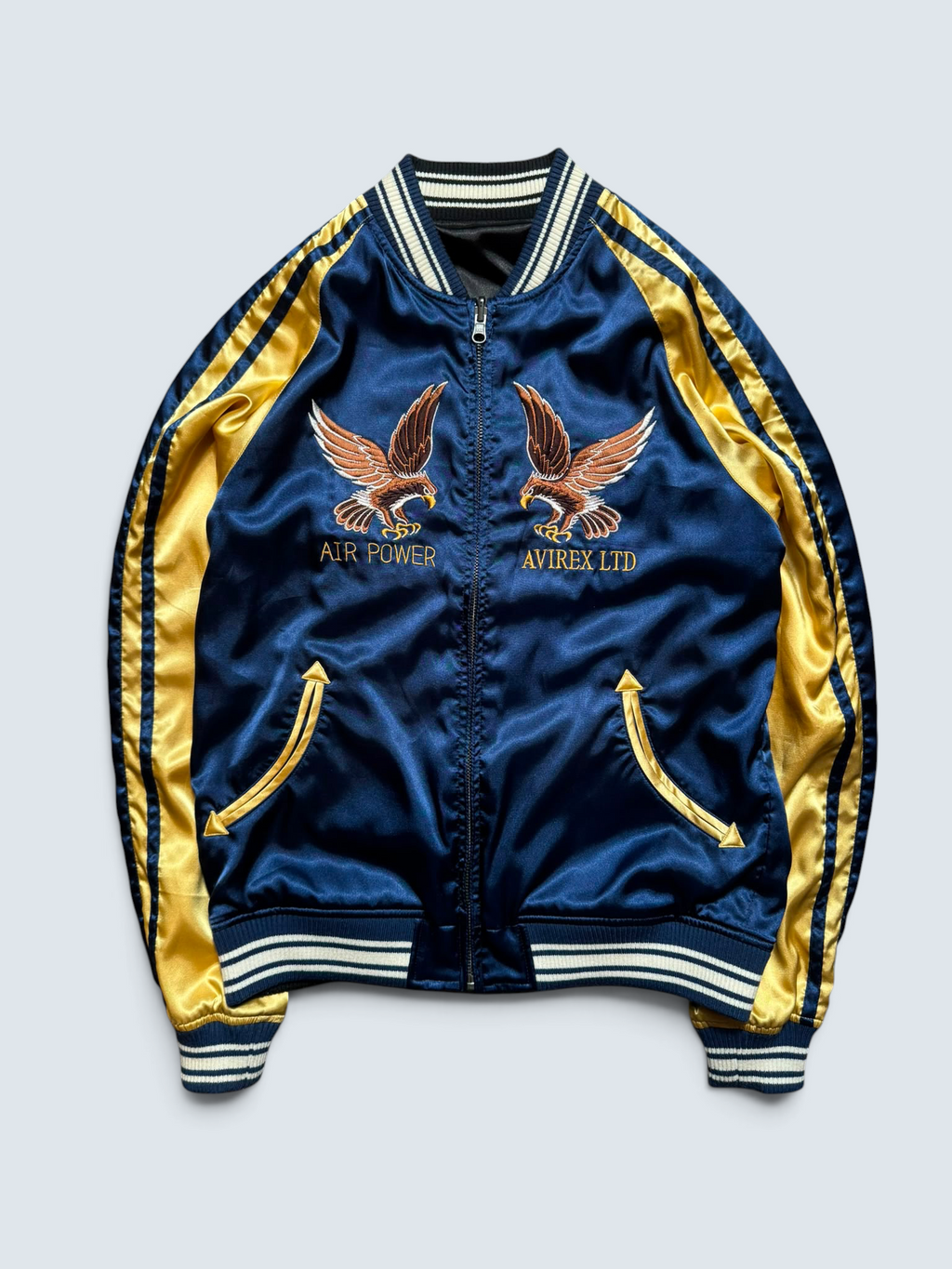 Jacket reversible sukajan souvenir Avirex LTD Japan exclusive dragon eagler embroidery 00's - S