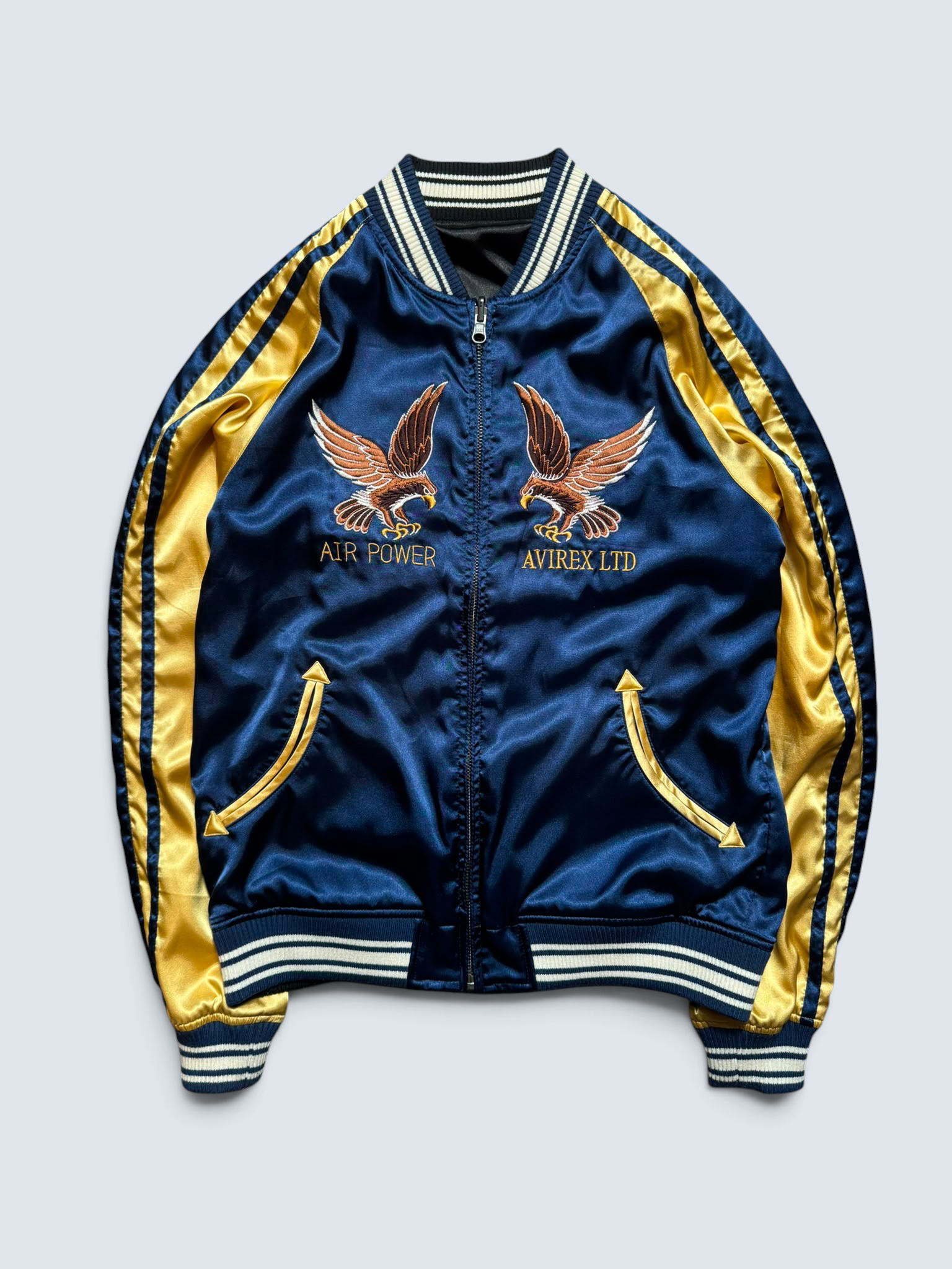 Jacket reversible sukajan souvenir Avirex LTD Japan exclusive dragon eagler embroidery 00's - S