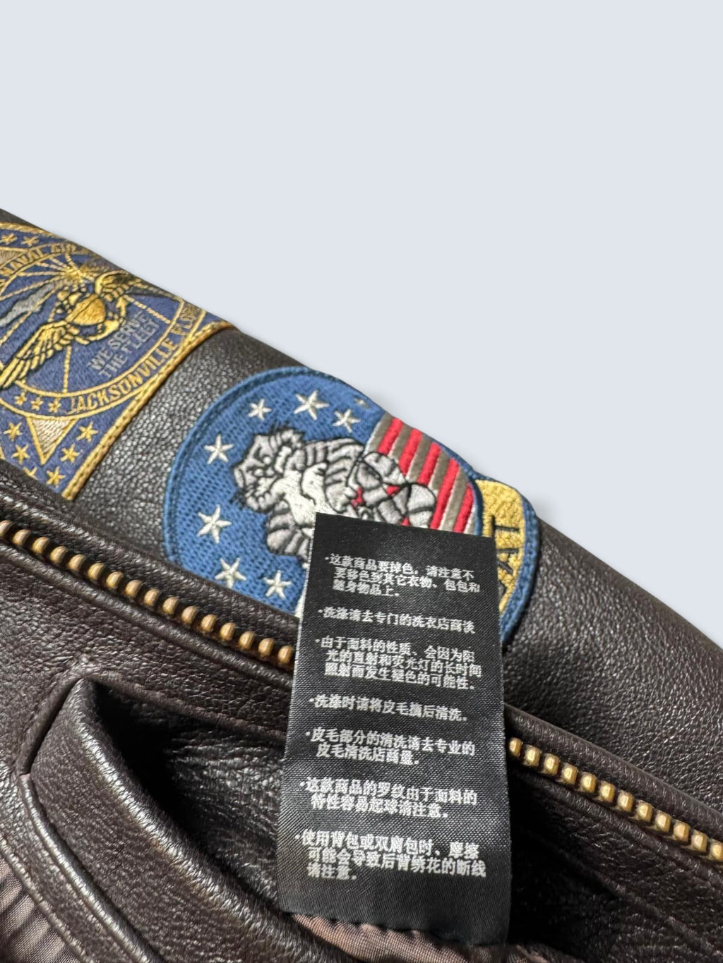 Jacket/veste cuir cowhide flight G-1 Avirex LTD Japan exclusive Top Gun usn full patch black - 44 (XL)