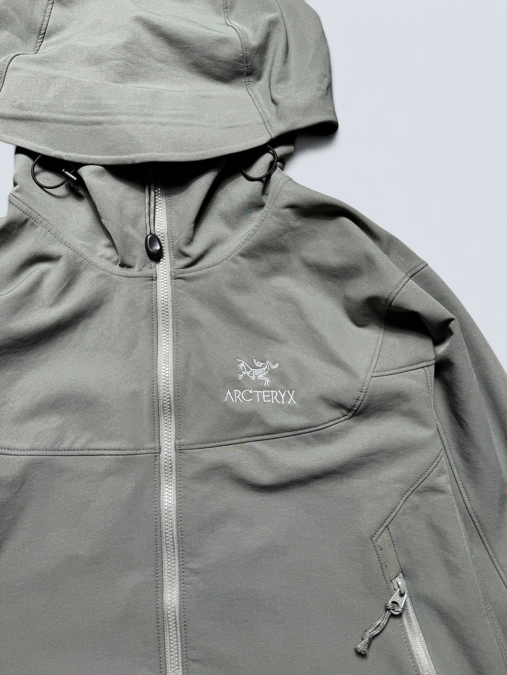 Jacket imperméable Arc'teryx Gamma LT Hoody kaki vintage - M