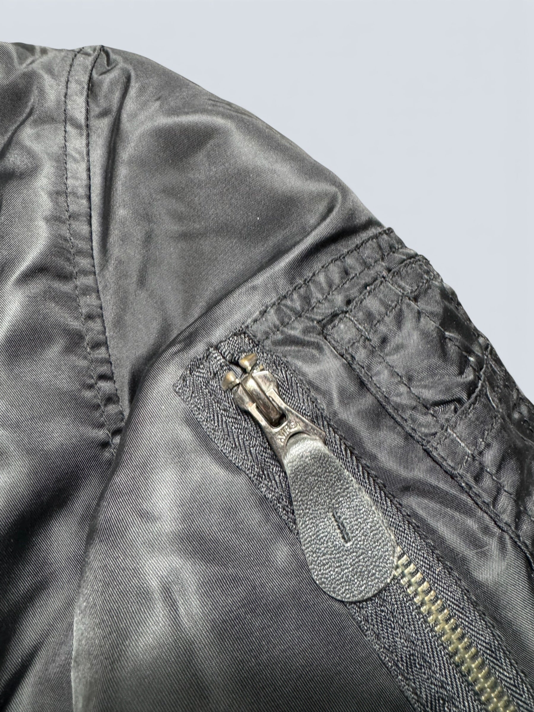 Jacket bomber flight Ma-1 Avirex LTD 75 FSG made in Korea black vintage 90's - M