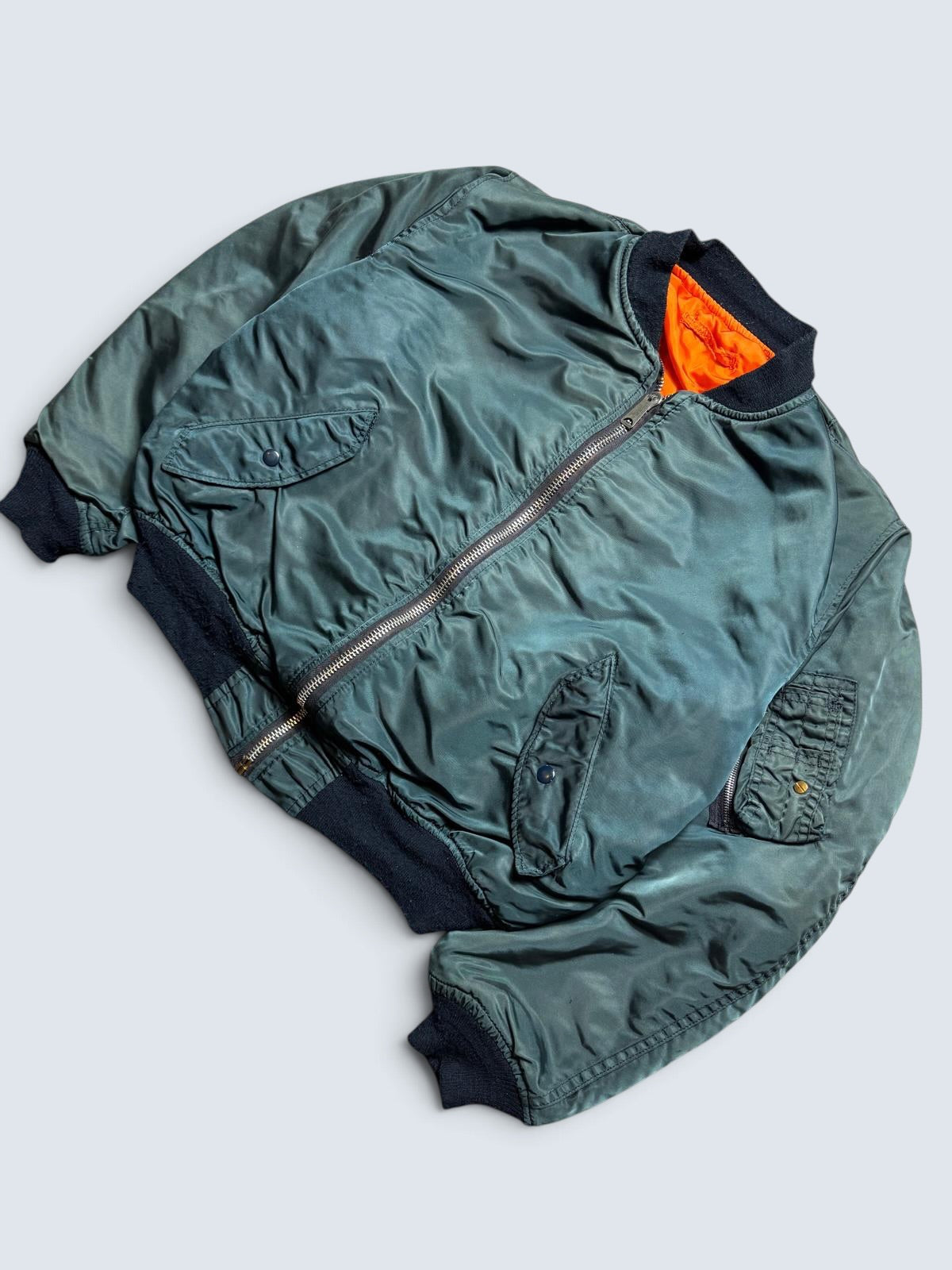 Jacket nylon bomber Ma-1 Alpha Industries made in USA navy original 1990’s - XL