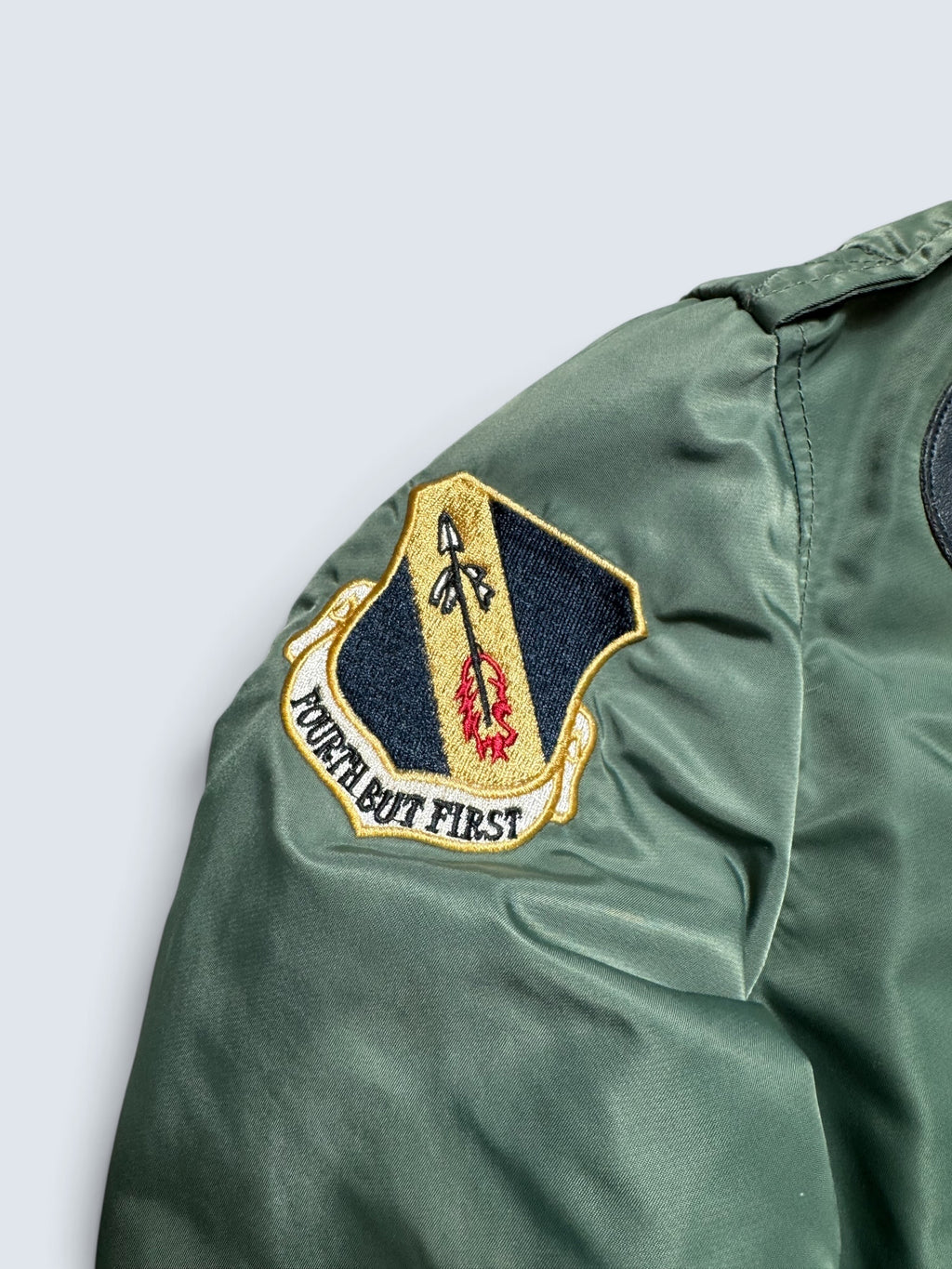 Jacket bomber flight L-2b Avirex LTD 334th FS usaf full patch kaki vintage 00’s - M