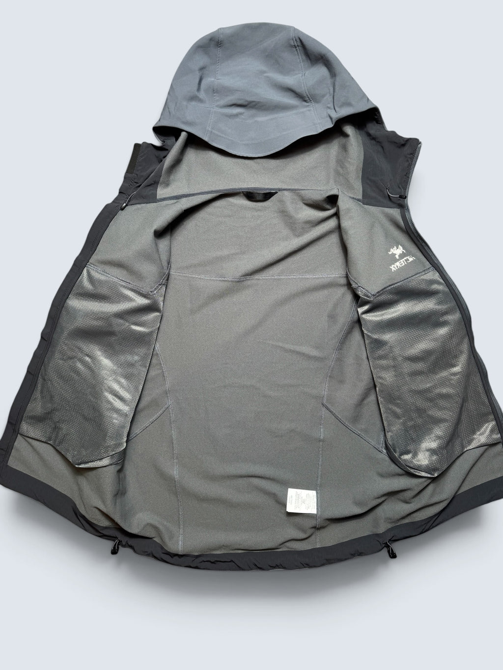 Jacket imperméable Arc'teryx Gamma LT Hoody grey & orange vintage - M