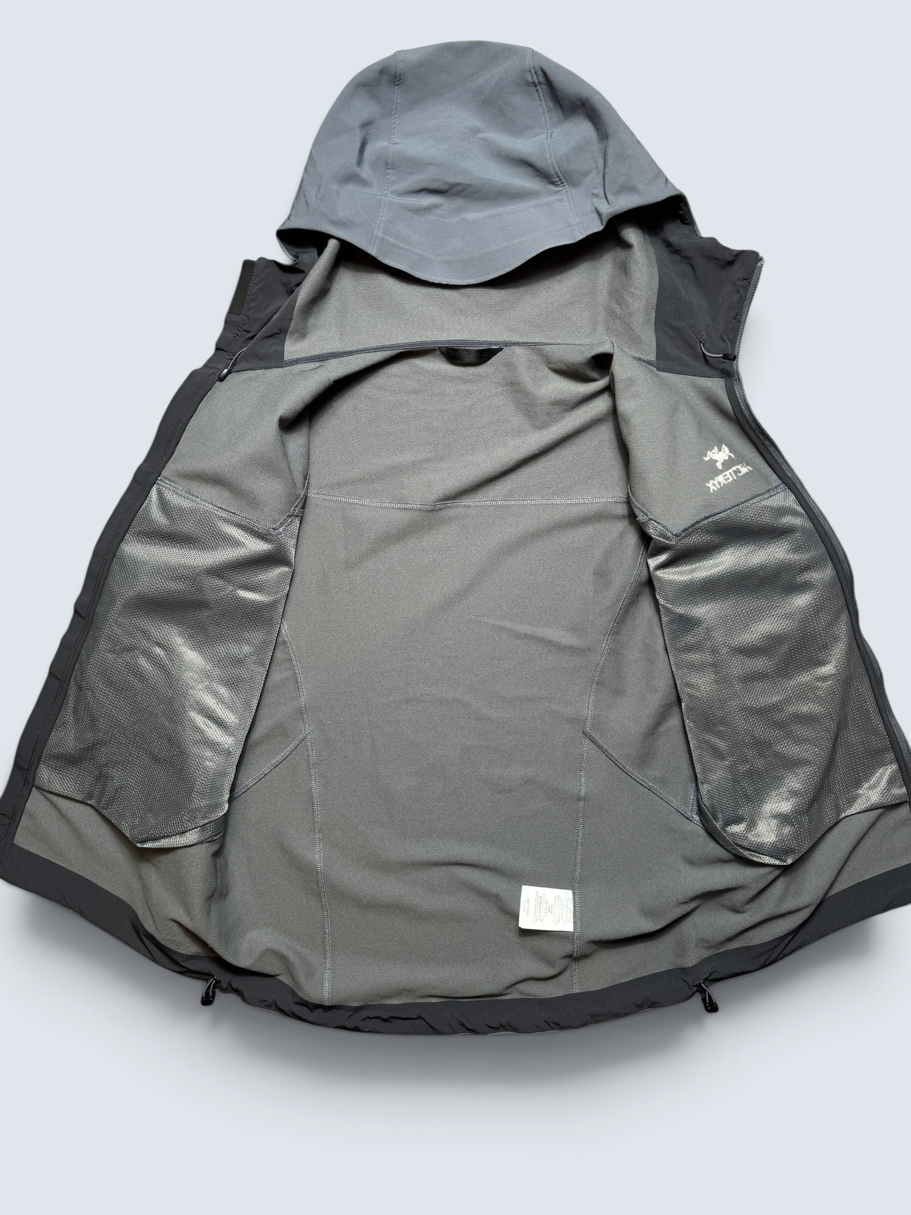Jacket imperméable Arc'teryx Gamma LT Hoody grey & orange vintage - M