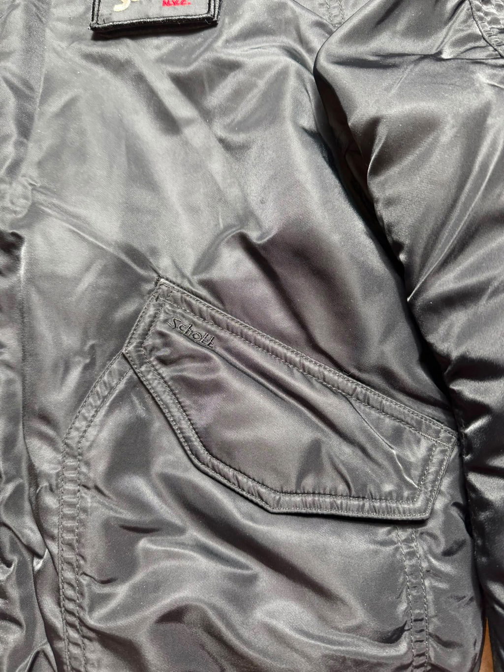 Jacket bomber fly Schott Bros nyc CWU-R/45P usaf black vintage 90’s - M/L