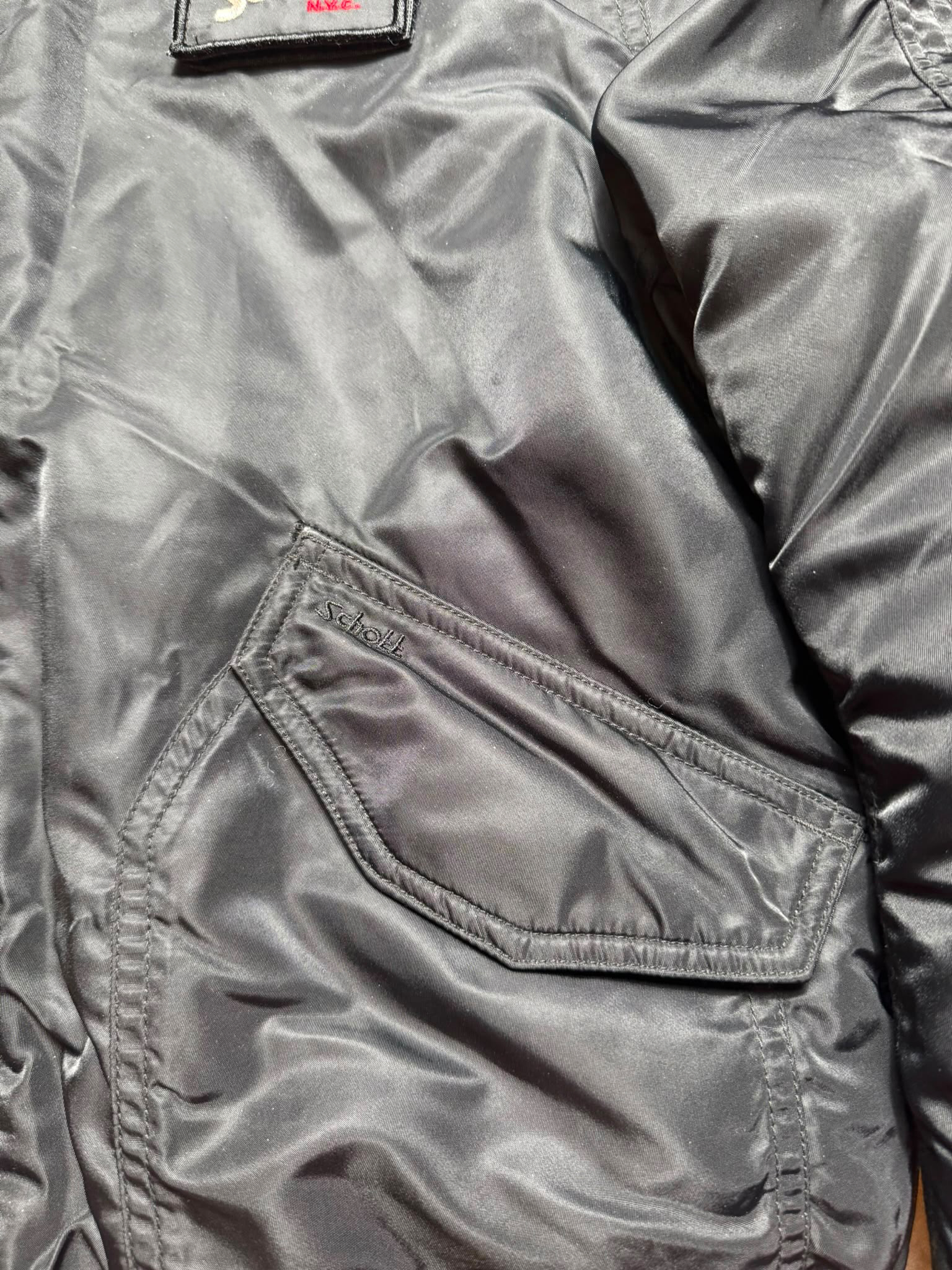 Jacket bomber fly Schott Bros nyc CWU-R/45P usaf black vintage 90’s - M/L