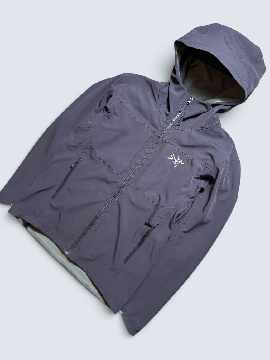 Jacket polaire imperméable Arc’teryx Gamma MX Hoody logo brodé marine/purple 2023 - S