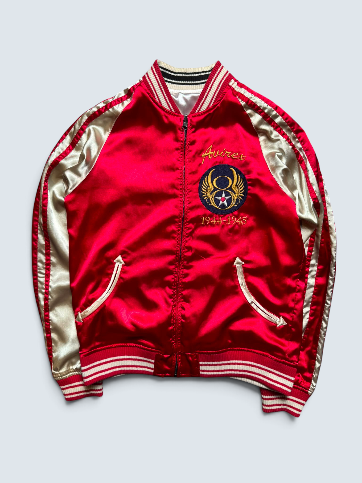Jacket reversible sukajan souvenir Avirex LTD Japan exclusive dragon eagler embroidery vintage 00's - S