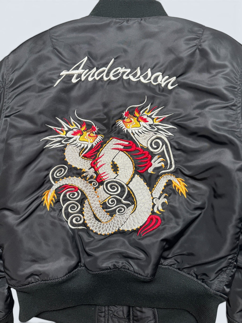 Jacket bomber Ma-1 103rd anniversary Schott NYC x Andersson Bell dragon black FW16 - M