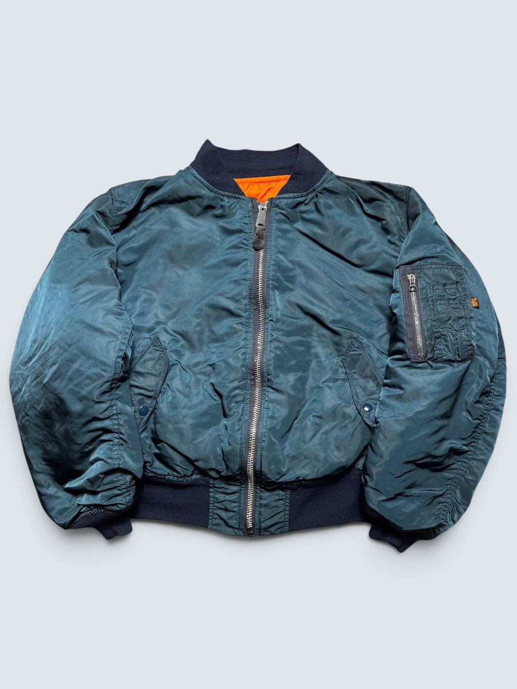 Jacket nylon bomber Ma-1 Alpha Industries made in USA navy original 1990’s - XL