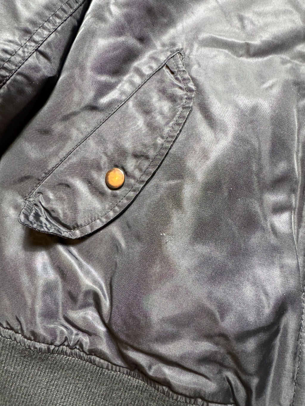 Jacket bomber flight Ma-1 Avirex LTD 75 FSG made in Korea black vintage 90's - M