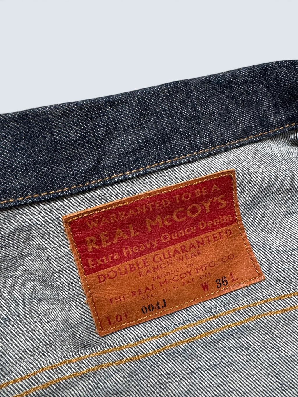 Jacket denim selvedge The Real McCoy’s Type III Lot 004J Japan marine 2010’s - 36 (S)
