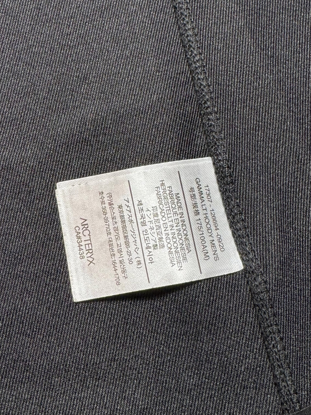 Jacket imperméable Arc'teryx Gamma LT Hoody black vintage - M