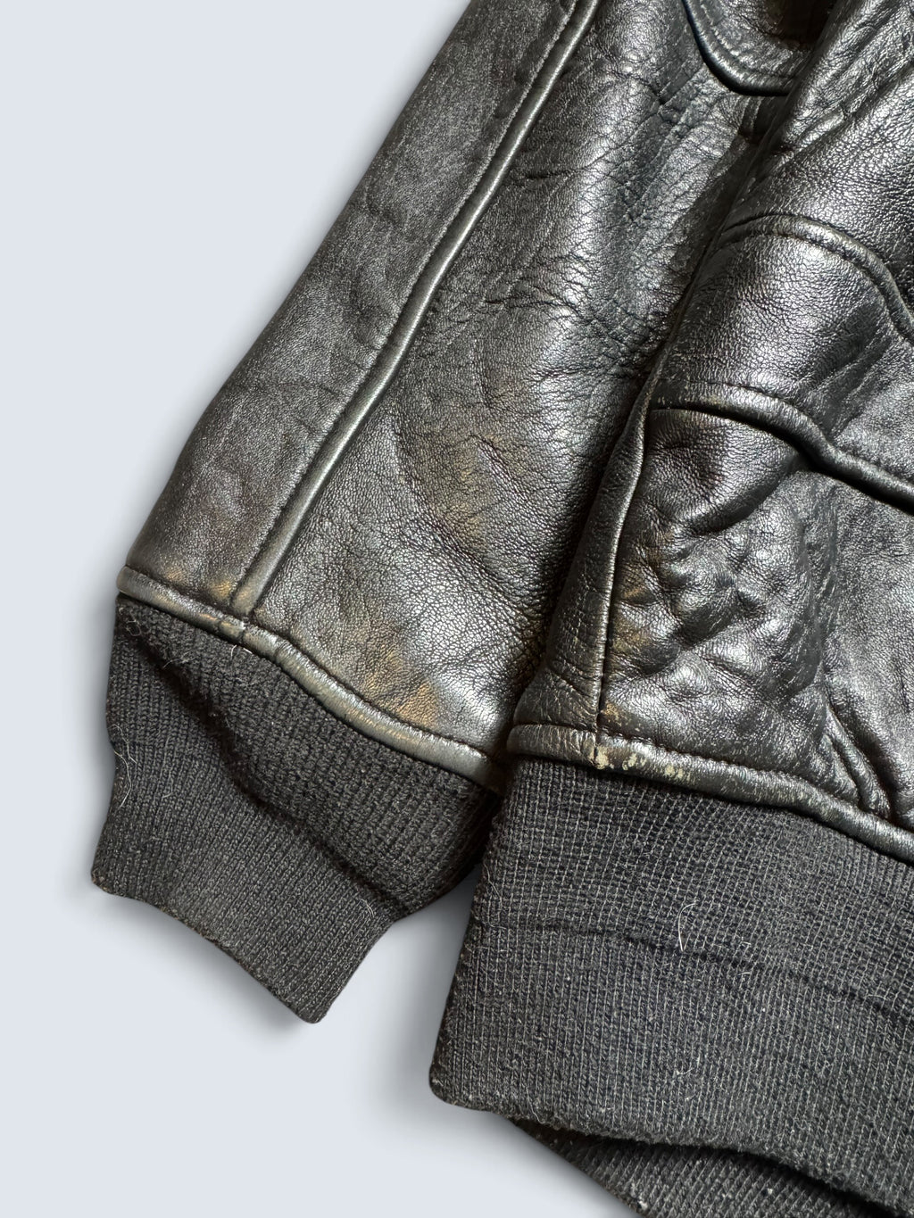 Jacket cuir cowhide flight pilot Schott NYC G-1 usn wings of gold full patch black 00's - M