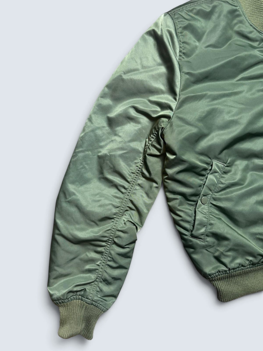 Jacket nylon bomber flight Ma-1 Alpha Industries usaf sage green - M