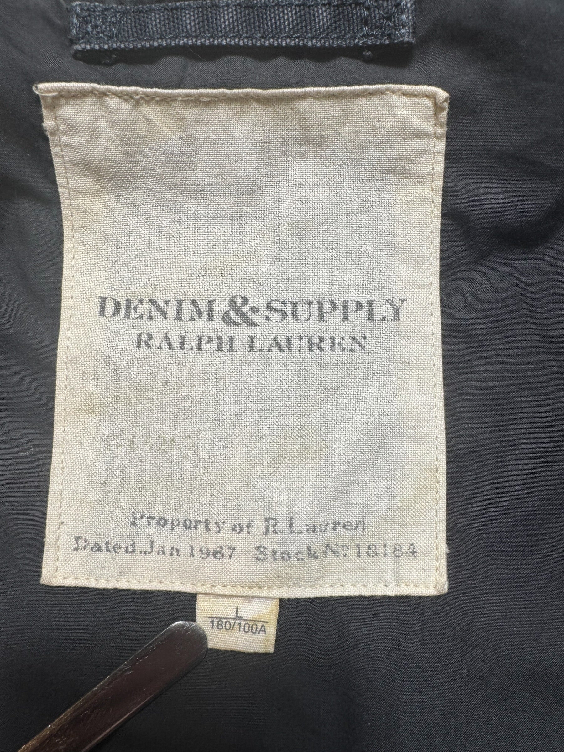 Jacket bomber archive flight L-2b Ralph Lauren Denim & Supply usa flag marine vintage 00’s - L
