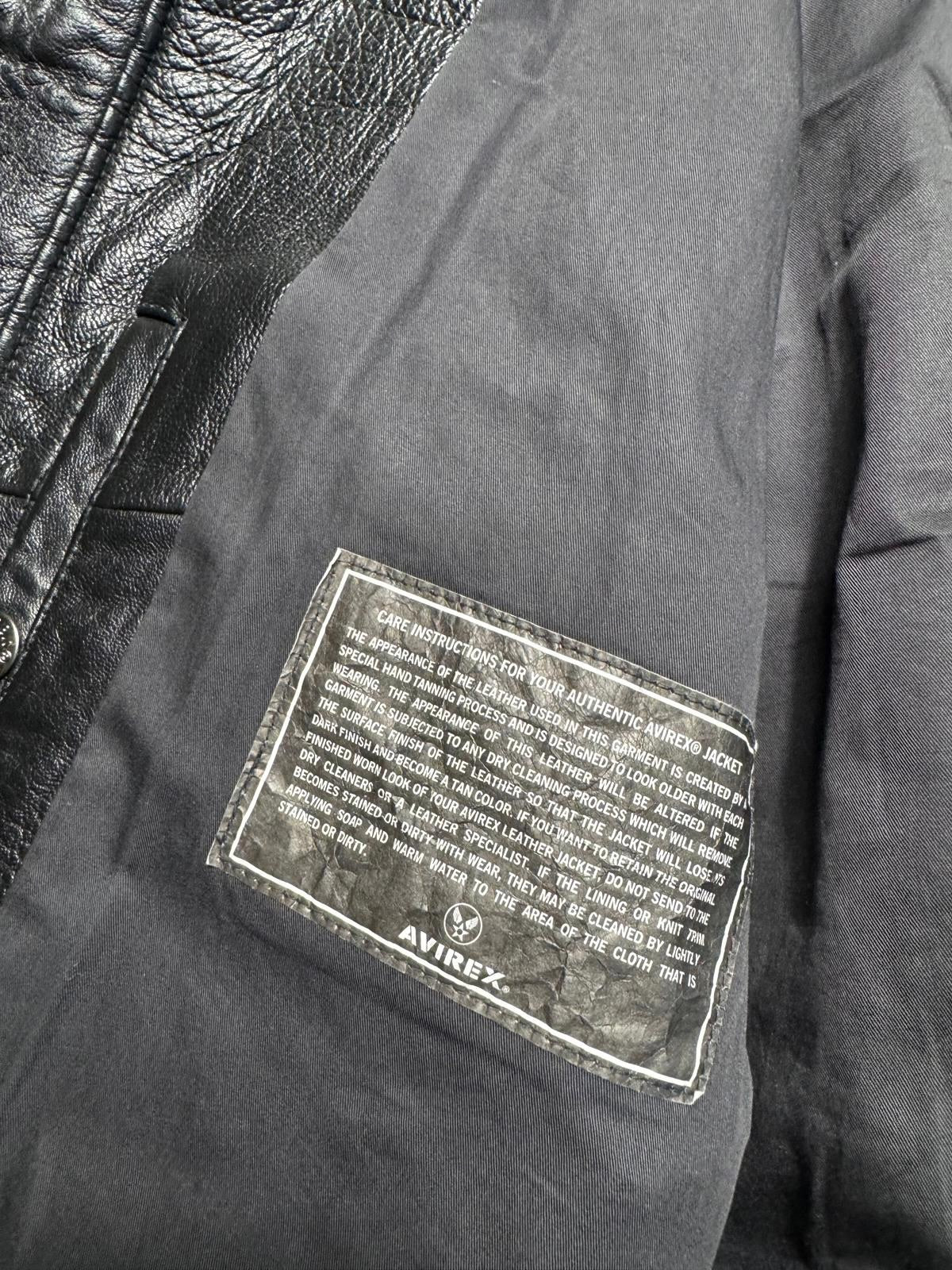 Jacket cuir cowhide flight G-1 Avirex Japan exclusive Top Gun usn full patch black - M/L