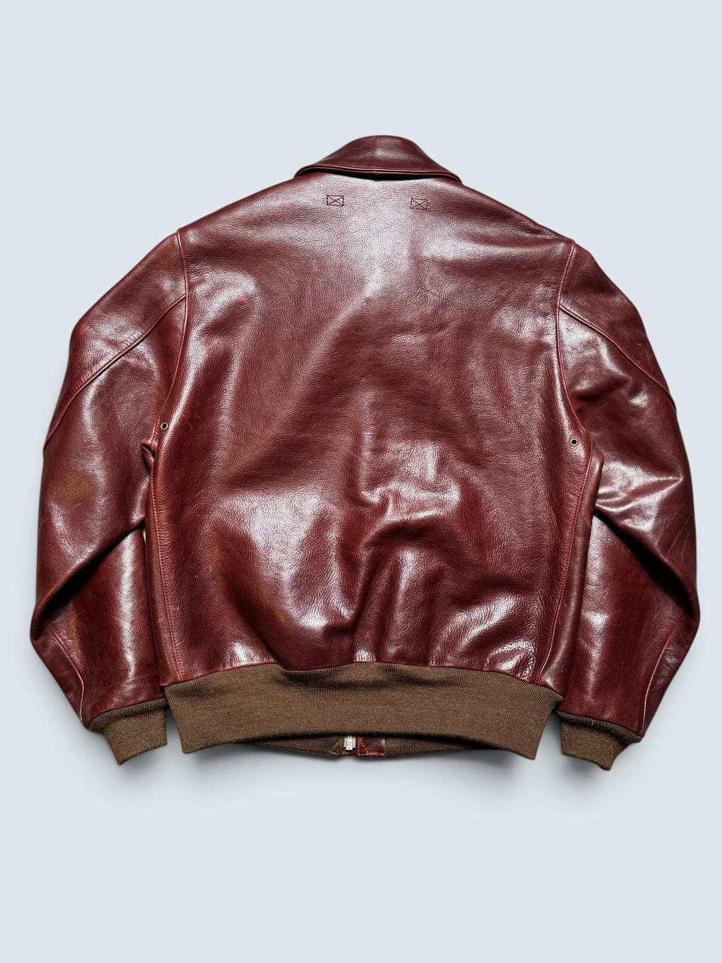 Jacket cuir cowhide bomber flight A-2 Cidu Leathers Clo. patch Catch-22 usaf brown - 40 (S/M)
