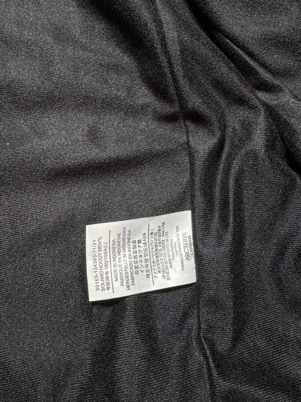 Jacket imperméable Goretex Arc’teryx Solano Hoody black - L
