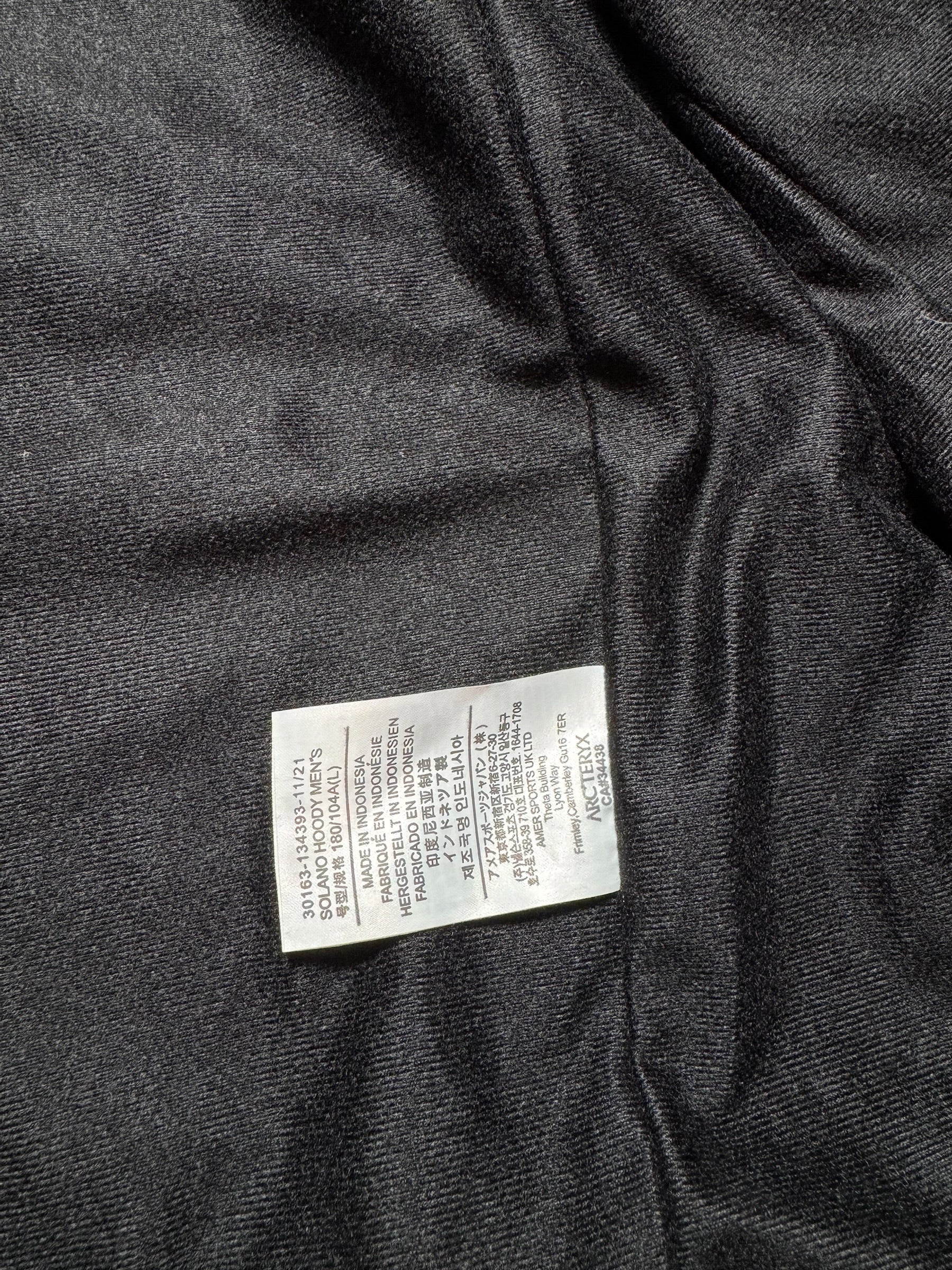 Jacket imperméable Goretex Arc’teryx Solano Hoody black - L