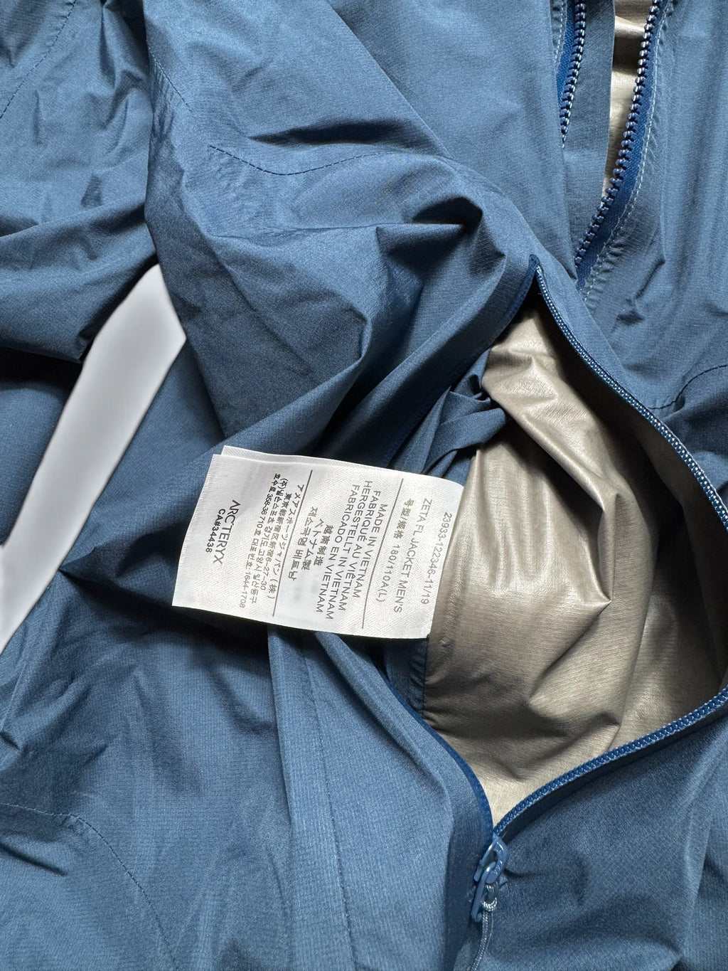 Jacket imperméable Goretex Arc'teryx Zeta FL bleu vintage - L
