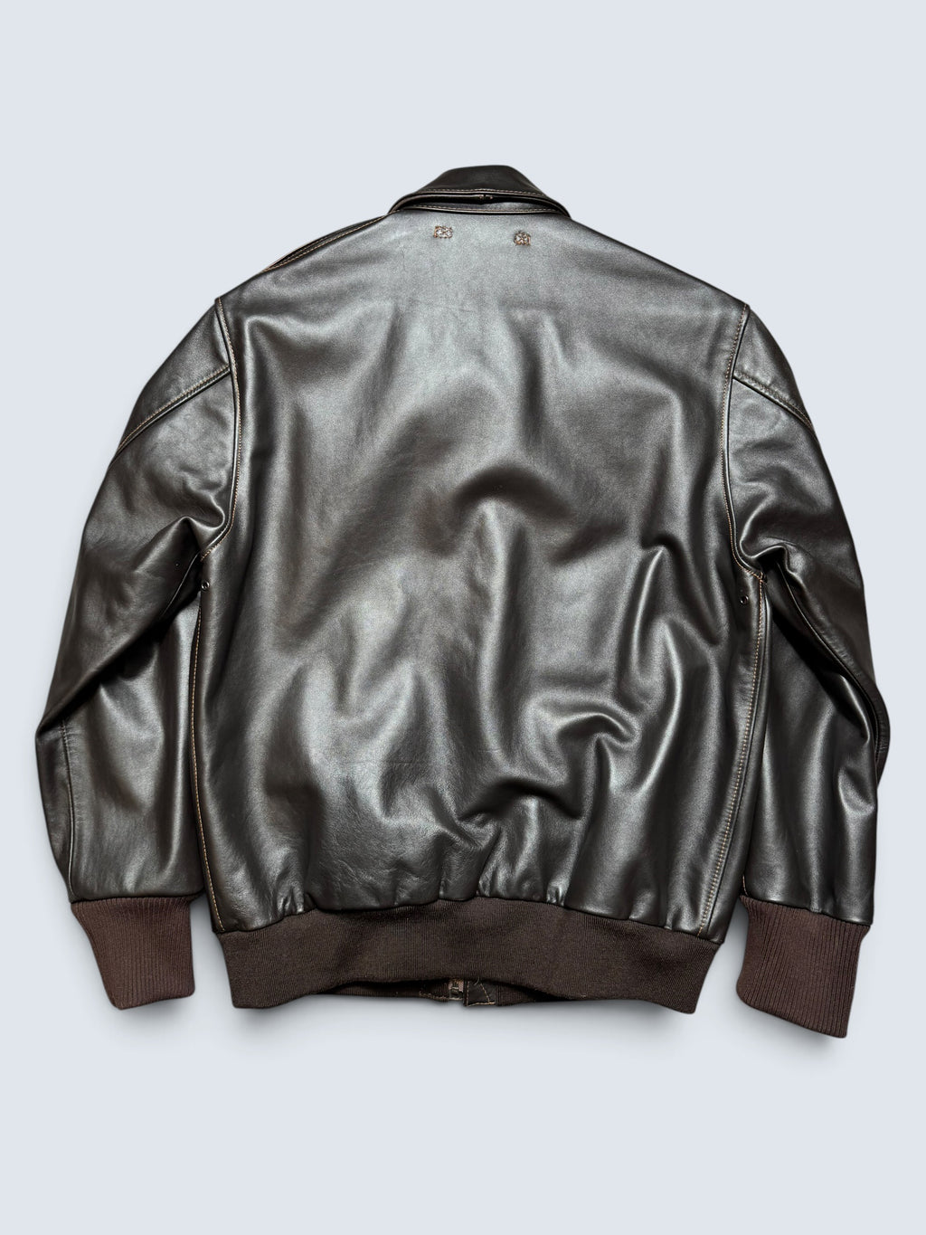 Jacket cuir cowhide flight A-2 Avirex LTD Japan exclusive usaf patch black - 40 (M)