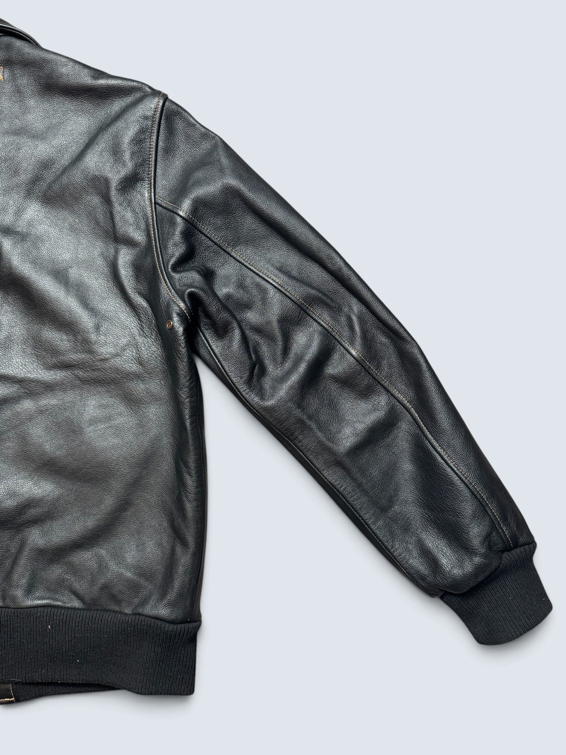 Jacket cuir cowhide flight A-2 Willis & Geiger usaf black 00's - M/L