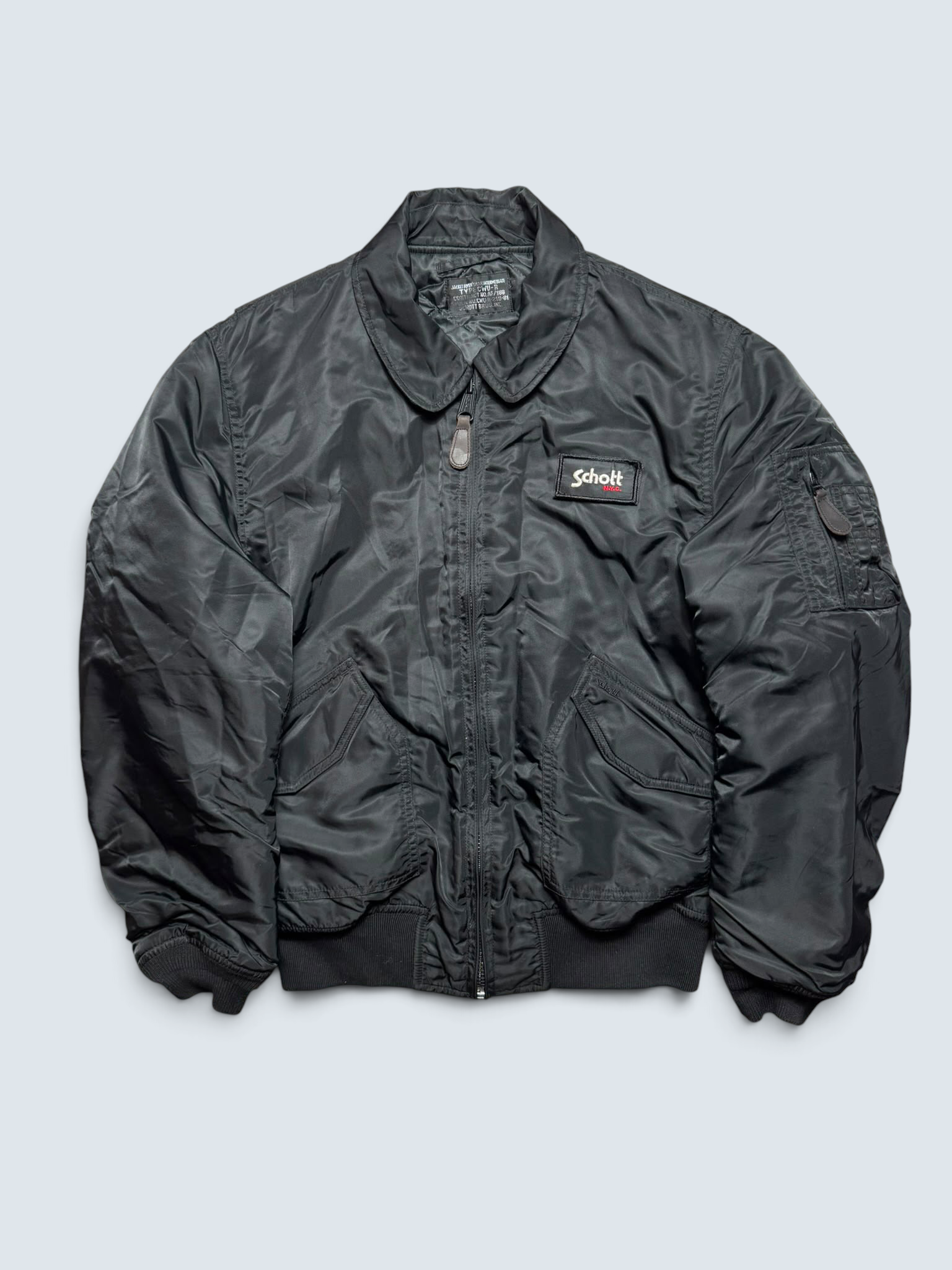 Jacket bomber fly Schott Bros nyc CWU-R/45P usaf black vintage 90’s - M/L