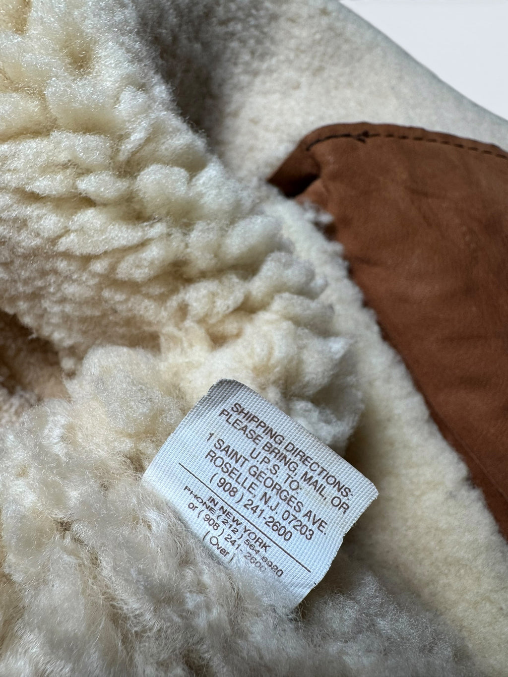 Jacket cuir flight shearling B-3 Covington made in USA usaf brown vintage 70’s - 42 (L)