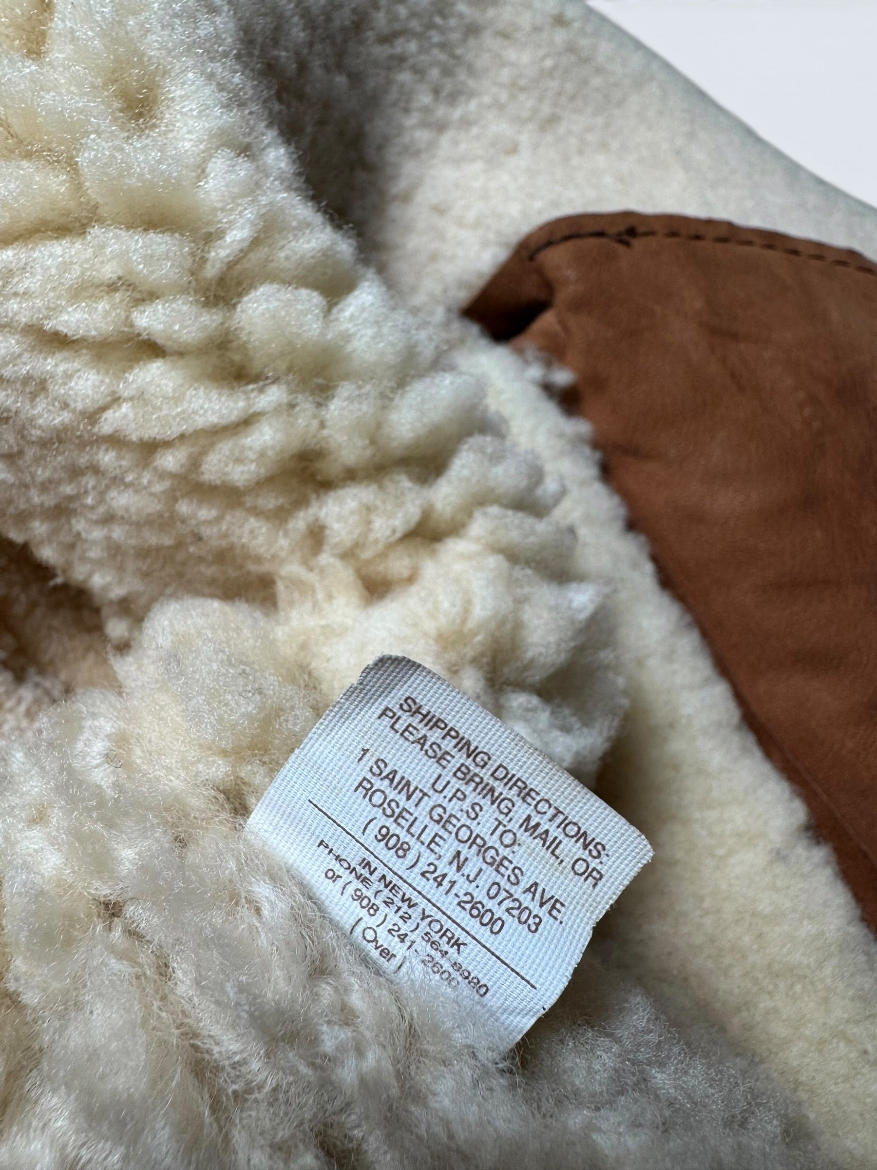 Jacket cuir flight shearling B-3 Covington made in USA usaf brown vintage 70’s - 42 (L)