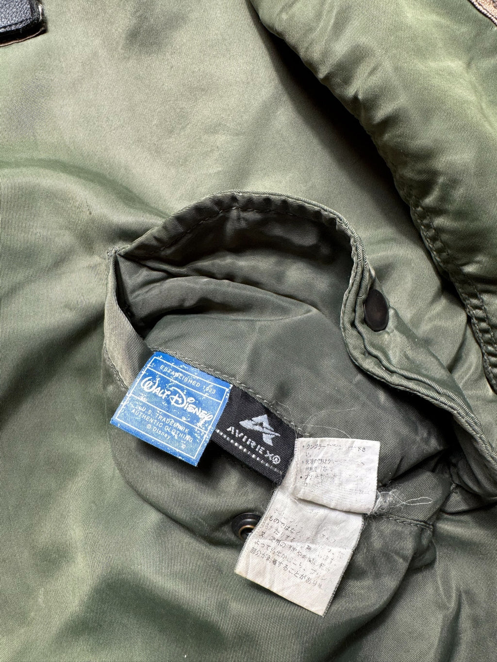 Jacket bomber flight Ma-1 limited edition Avirex LTD x Disney nose art Donald Duck Japan exclusive 90's - M
