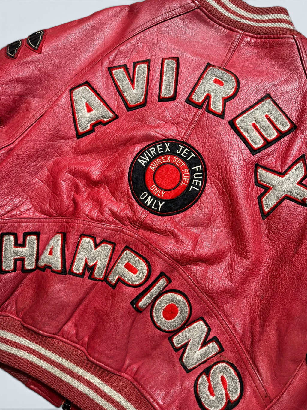 Jacket cuir varsity sport Avirex ltd Champions made in USA red vintage 90’s - XS/S