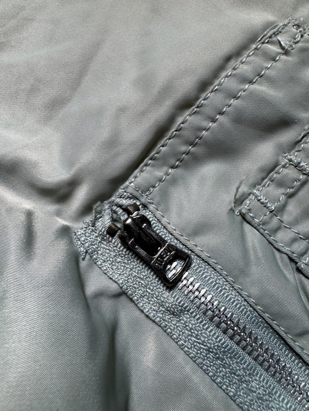 Jacket nylon bomber Ma-1 Alpha Industries made in USA grey 1990’s - XL