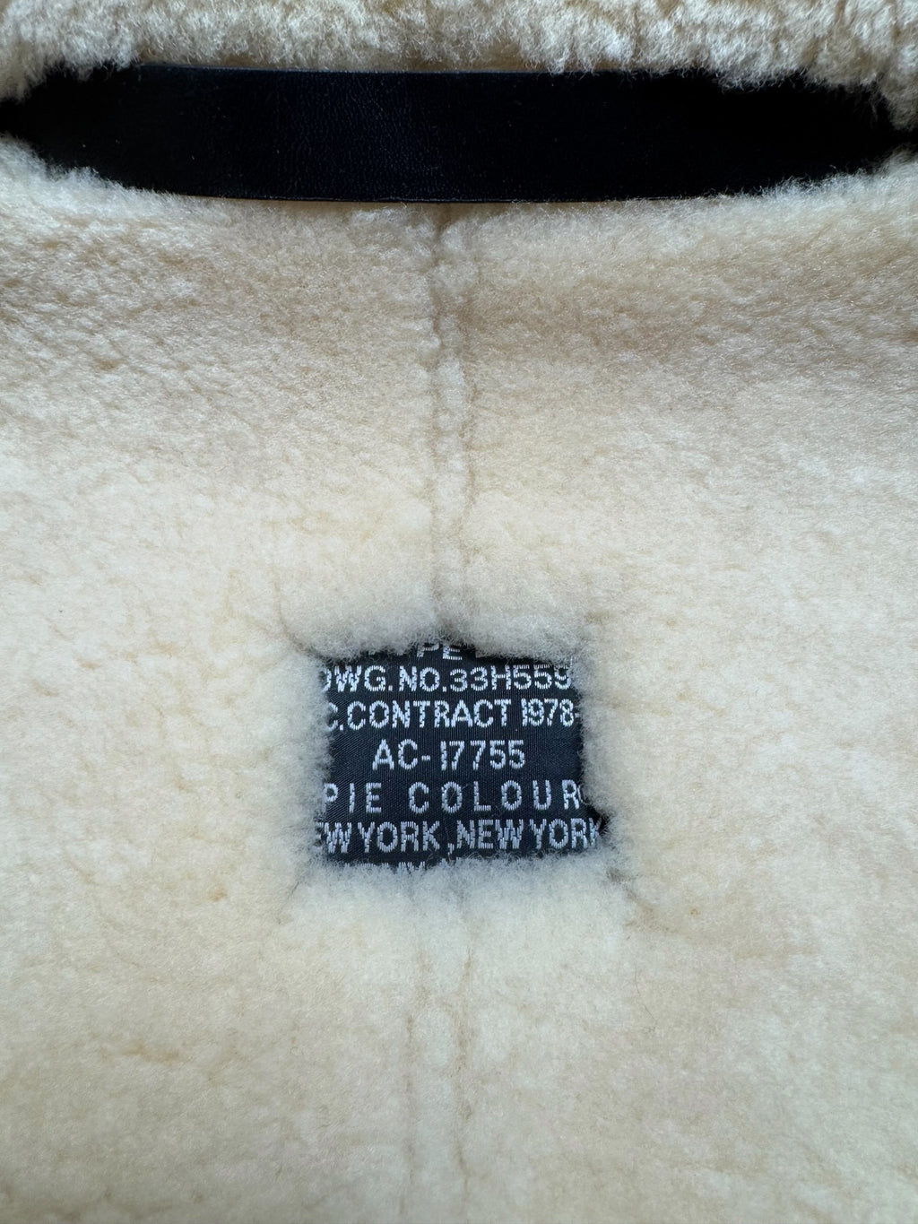 Jacket cuir bomber flight shearling B-3 Patton B-24D Liberator Pie Colour usaf brown - 38 (M)